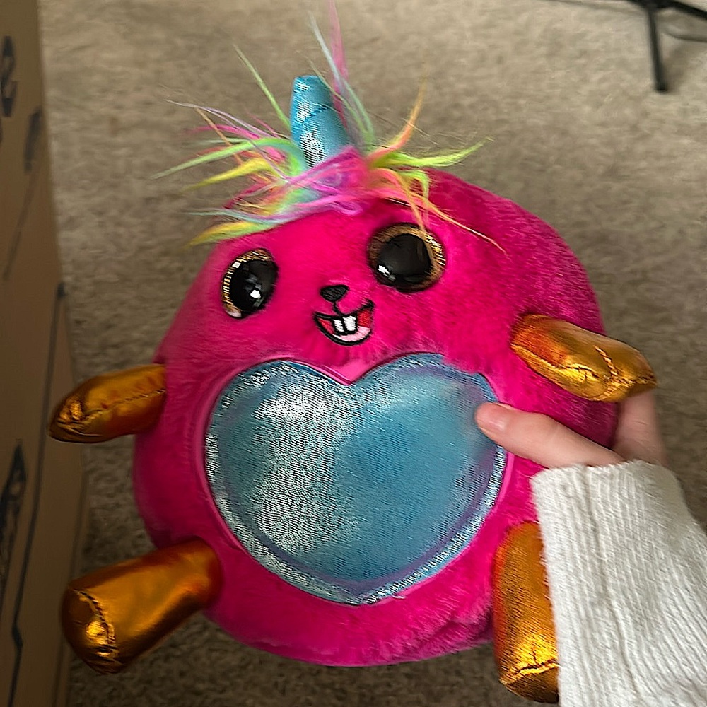 RAINBOCORNS Sequin Surprise Bunnycorn (Pink) Plush in Mystery Egg by Zuru new.